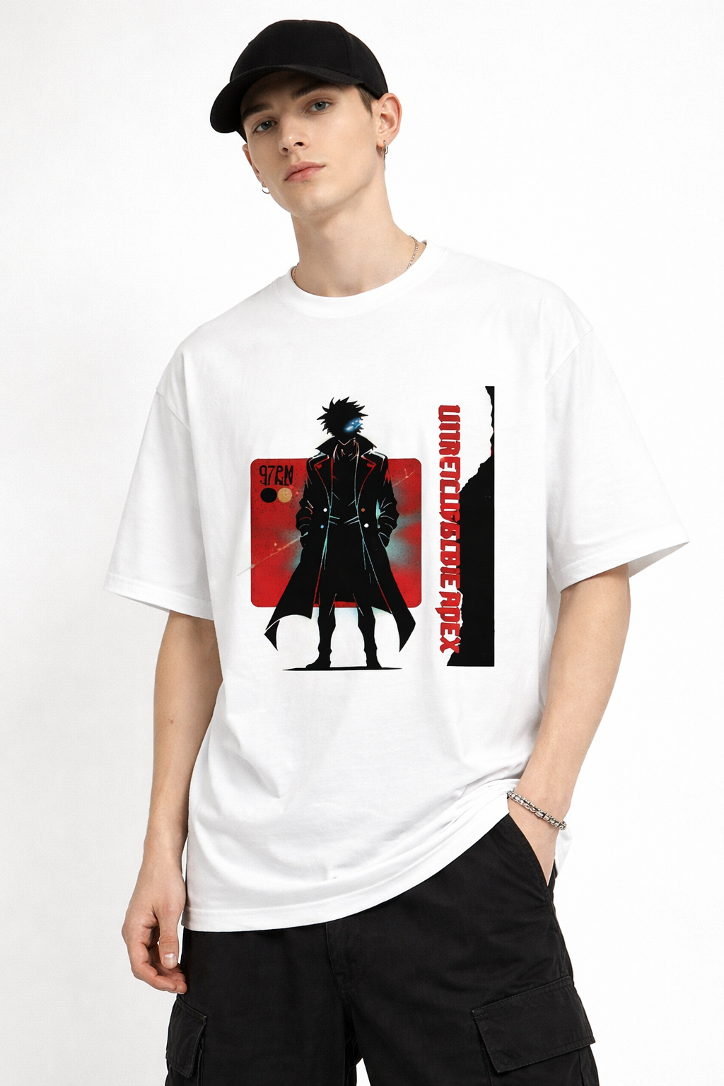 Shadow Phantom Anime Oversized Streetwear Tee