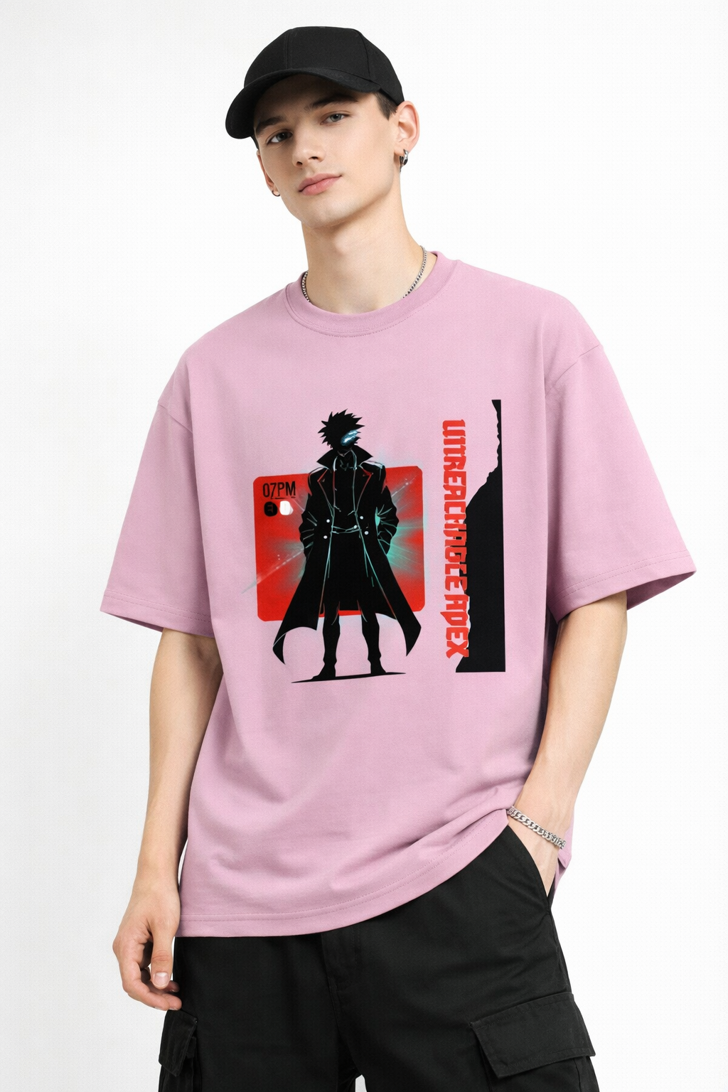 Shadow Phantom Anime Oversized Streetwear Tee