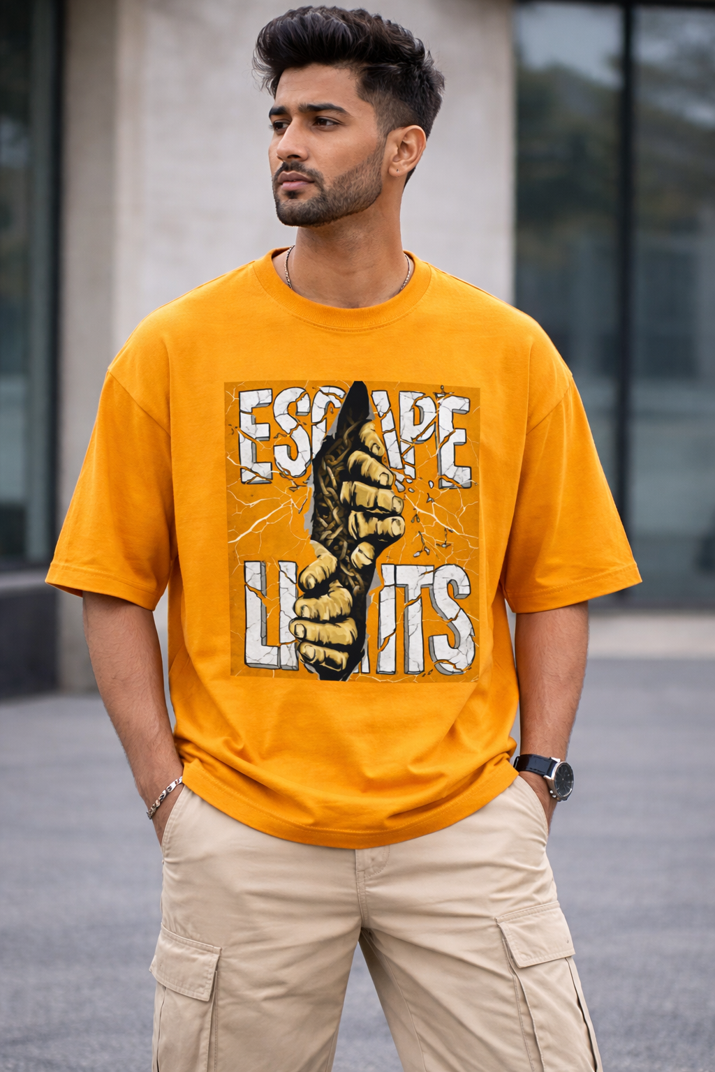 Escape Limits Streetwear Oversized Tee
