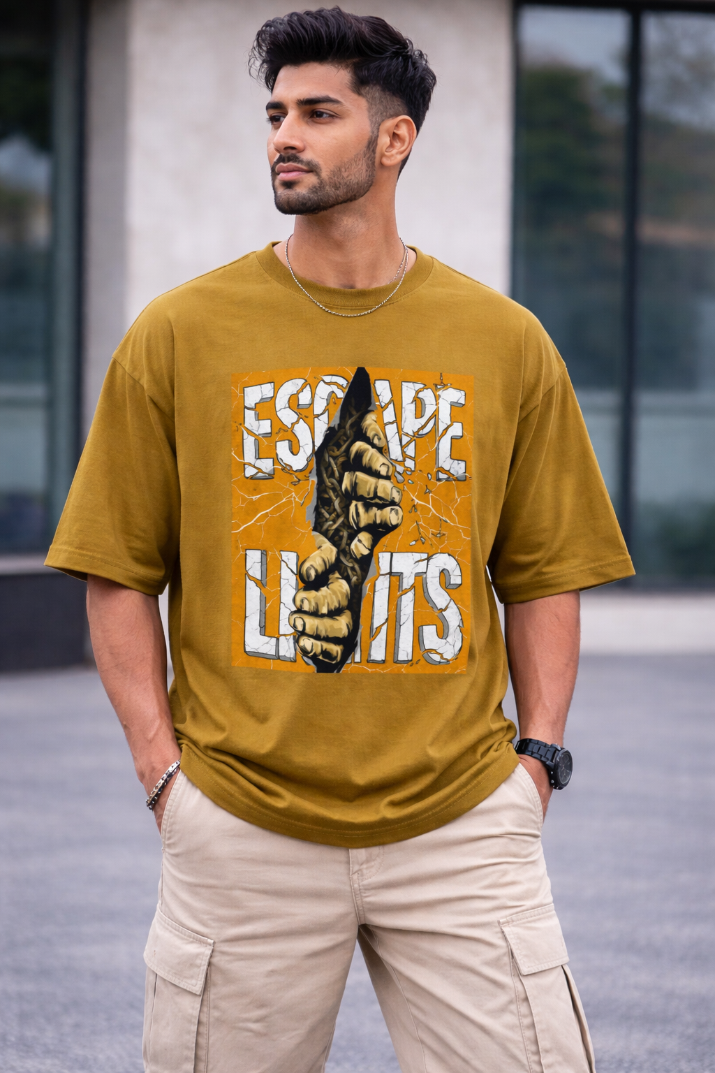 Escape Limits Streetwear Oversized Tee