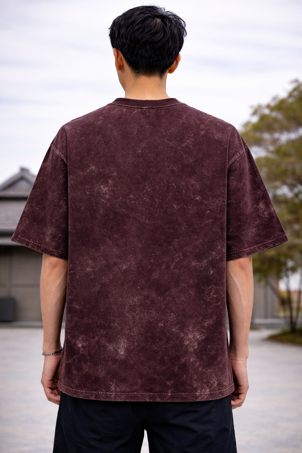 No Rules Outlaw Acid Wash Oversize Tee