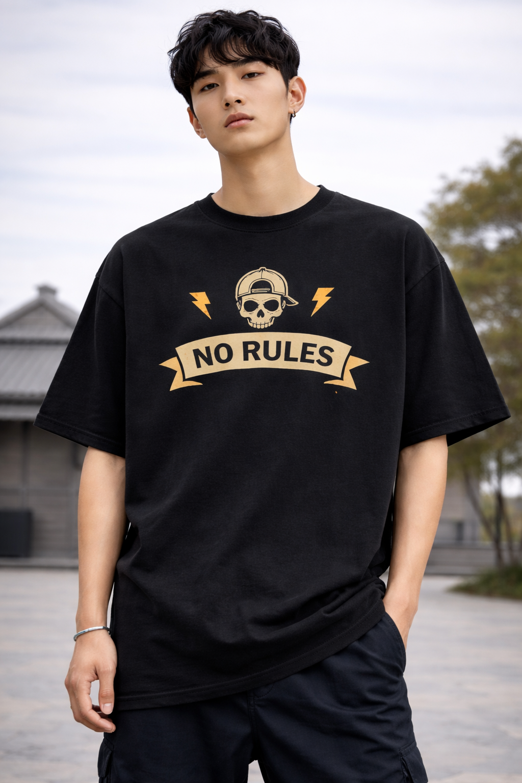 Outcasts No Rules Crew  OversizeTee