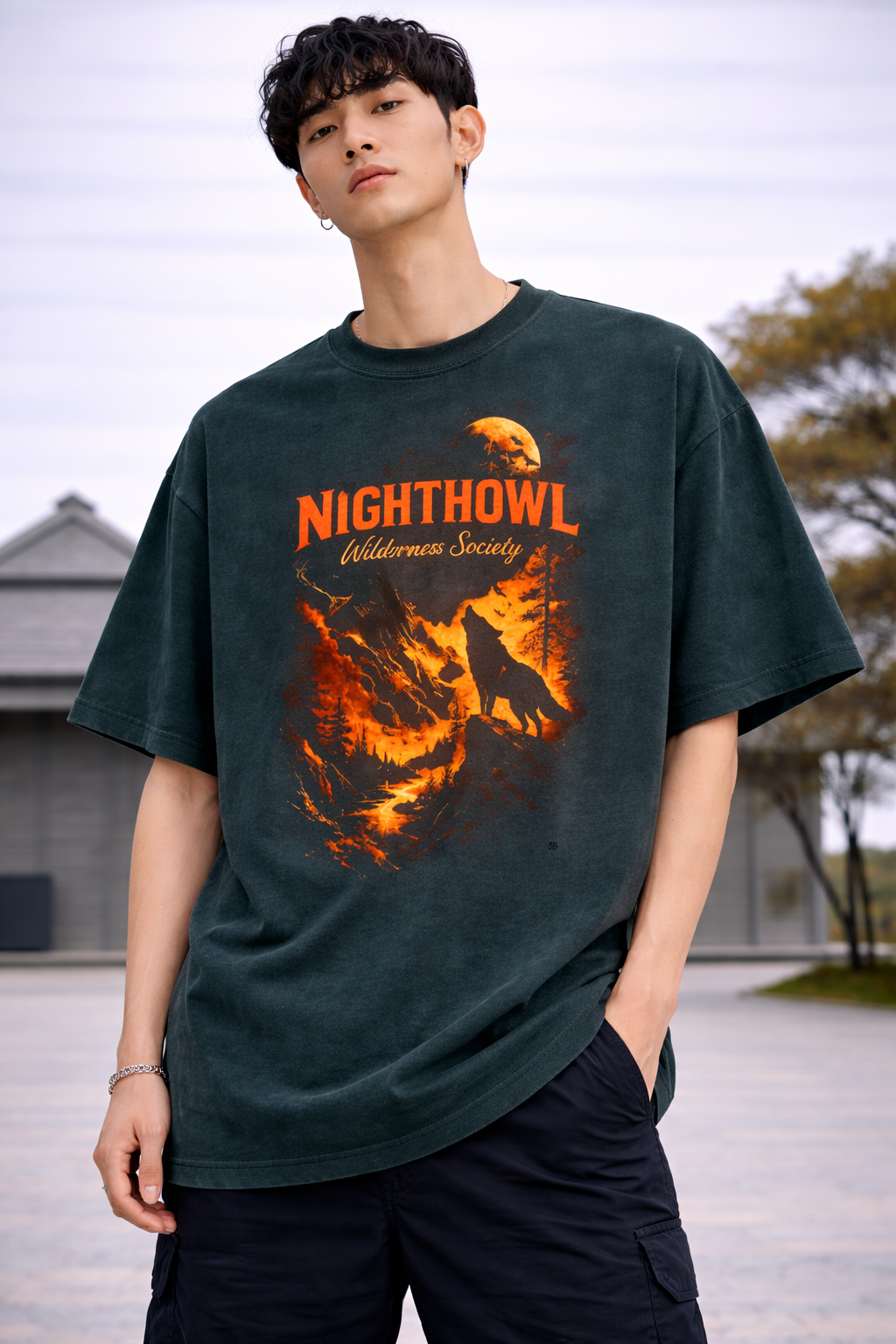 Night Howl Wilderness Oversized Tee