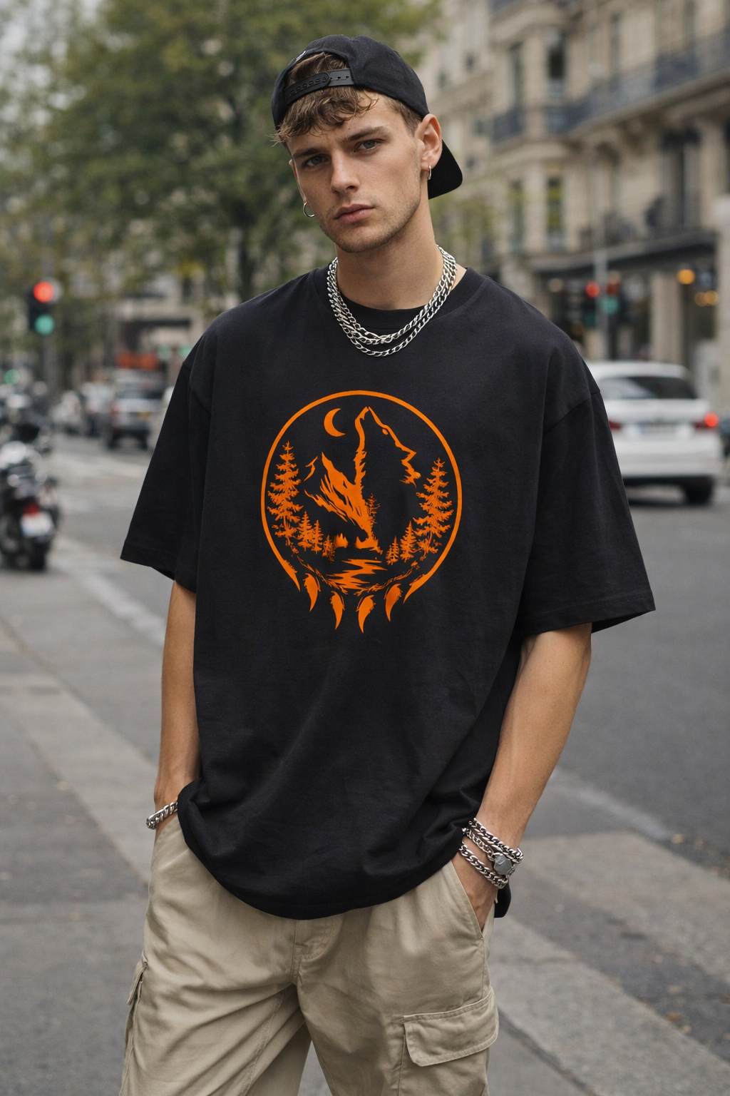 Night Howl Wilderness Oversized T-Shirt