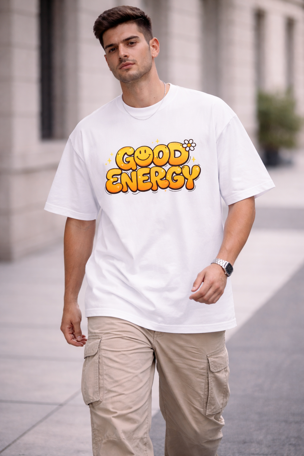 Sunshine Vibes “Good Energy” Oversized T-Shirt
