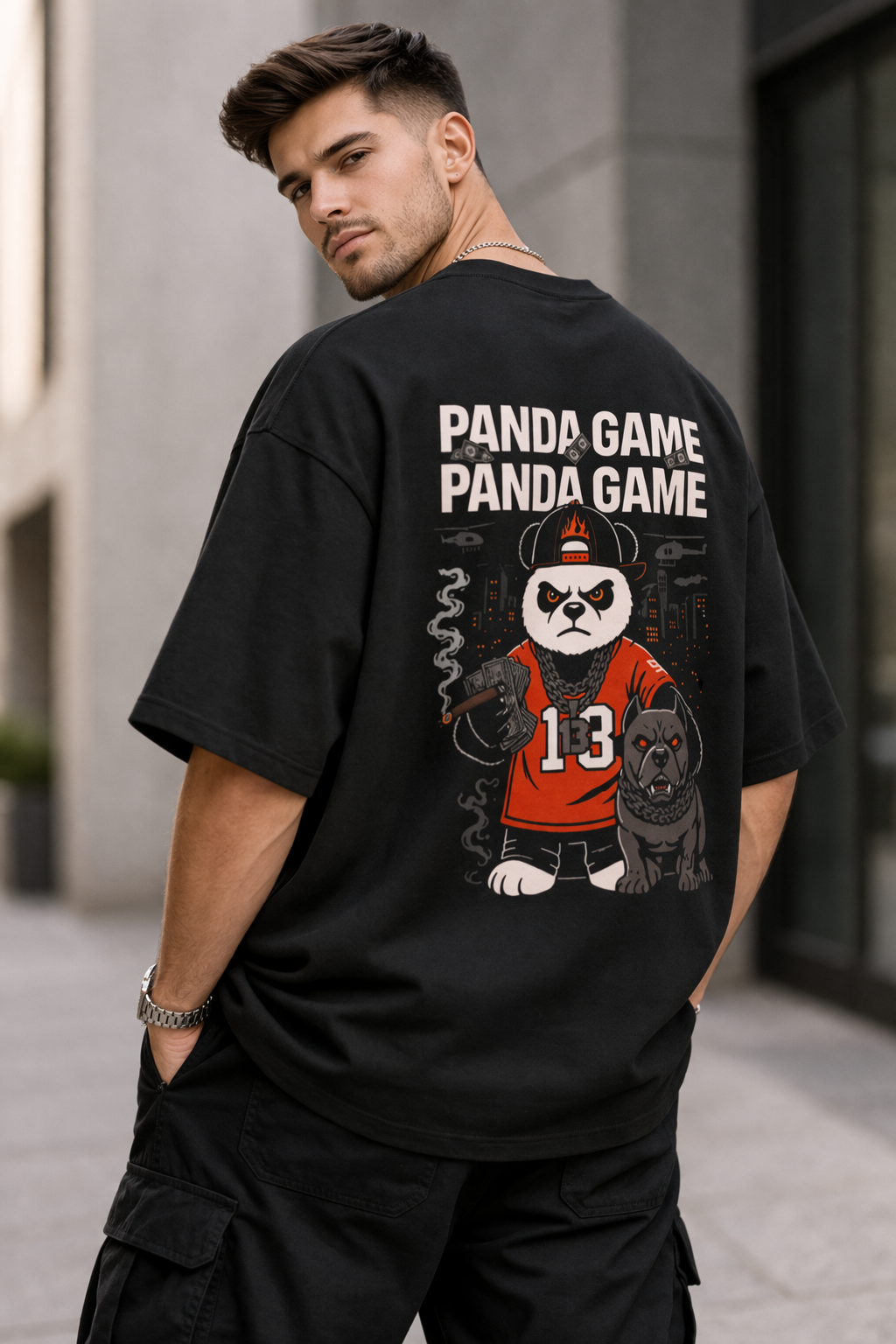 Panda Game Street King Oversize Tee