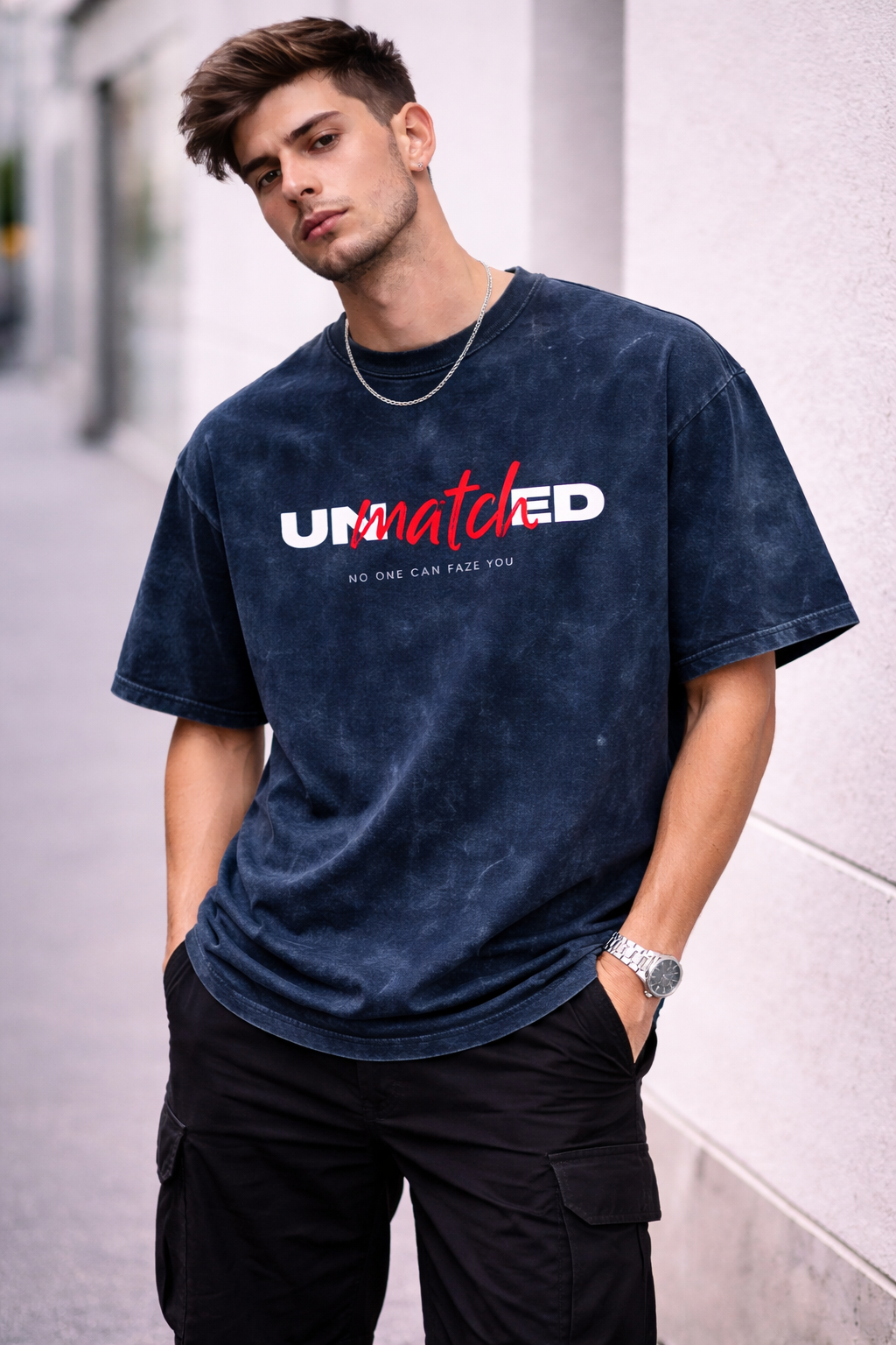 Unmatched Attitude Acid Wash Oversized Tee