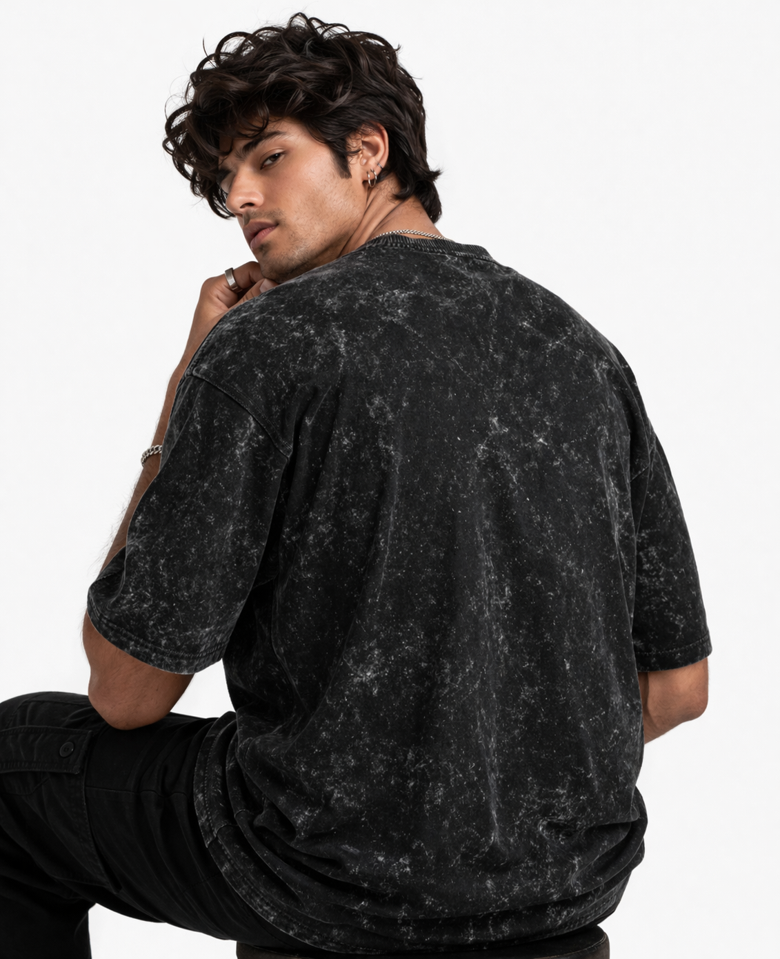 "Be Different" Acid-Washed Heavyweight – Unisex Oversized Streetwear Tee
