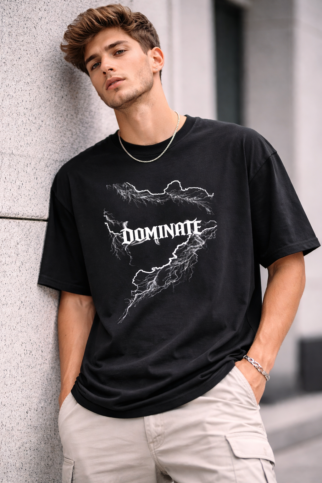 DOMINATE Lightning Oversized Heavyweight Tee