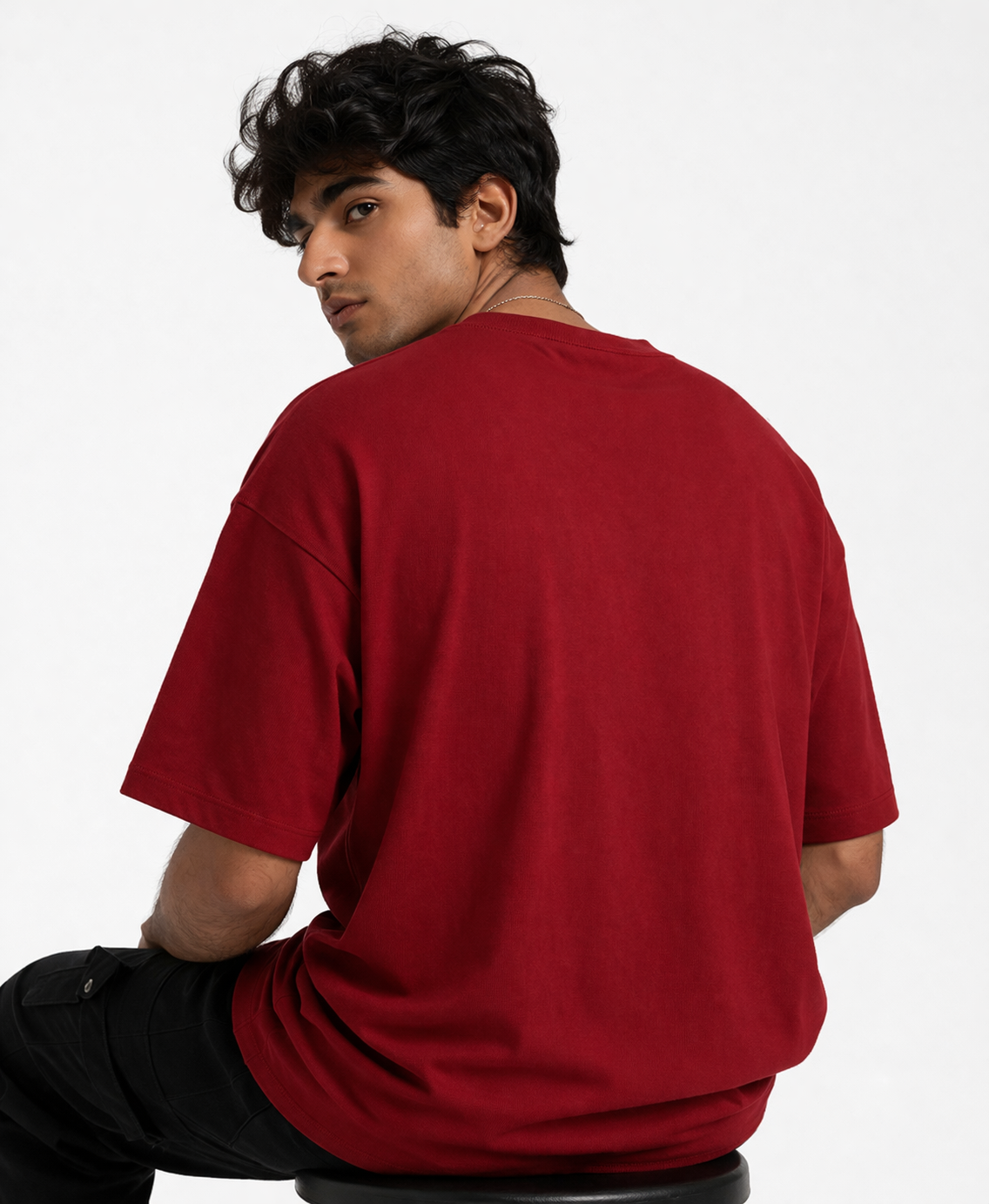 Velocity Drift Oversized Tee – Red Edition